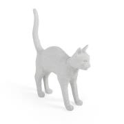 Jobby The Cat deko LED-bordlampe, hvid