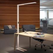 LED-gulvlampe MAULsirius, hvid, CCT, dæmpbar, sokkel