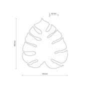 Monstera væglampe, bladform, 3 x G9, stål, brun