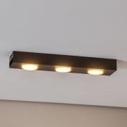 Downlight Ian i sort, 3 lyskilder