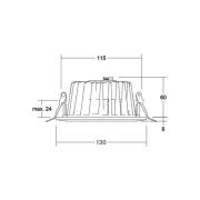 BRUMBERG LED-indbygningsdownlight Lydon Mini, hvid, DALI, 4.000 K