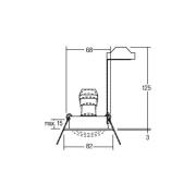 BRUMBERG indbygningsspot Tirrel-R, GU10 fatning, mat titanium