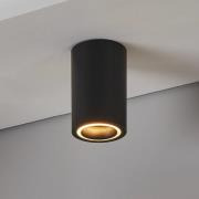 LED-loftlampe Carosso-Z, sort, CCT, RGB