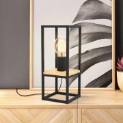 Libertad bordlampe, højde 35 cm, sort/træ, stål