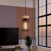 Kilnsdale hængelampe, Ø 11 cm, sort/brun, stål