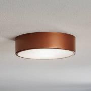 Cleo 300 loftlampe, kobber, sensor, IP20, Ø 30 cm, metal