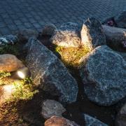 SLV spot med jordspyd Sitra, antracit, aluminium, højde 12 cm