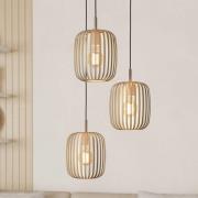 Romazzina hængelampe, Ø 46 cm, sandfarvet, 3 lyskilder, stål