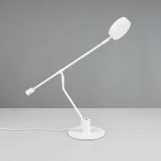 Manduro LED-skrivebordslampe, hvid, metal, CCT, dæmper