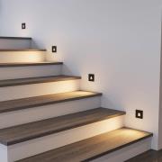 Molto Luce LED indbygningslampe Wall 68R SQ, sort, aluminium, CCT