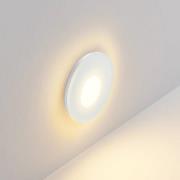 Molto Luce LED indbygningslampe Wall 68R Glass IP44 RD, hvid. CCT