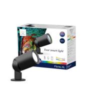 LED udendørs spotlight med farvetone Flores XL, IP44, CCT, RGB