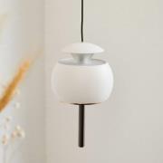 LOOM DESIGN LED-hængelampe Parachute, hvid, Ø 9,6 cm, aluminium