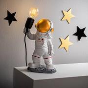 Bordlampe Astronaut-1, hvid, polyester, højde 32 cm