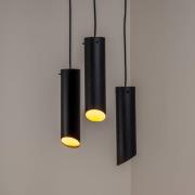 Hængelampe Sivani MR-979, sort, jern, 3 lyskilder, rund