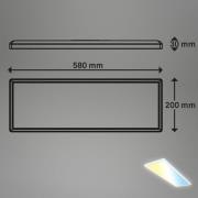 Smart LED loftlampe Tava, 58x20 cm, CCT, dæmpbar