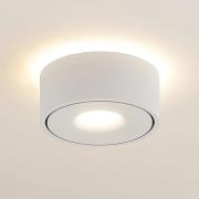Arcchio LED-loftlampe Rotari, hvid, op og ned, aluminium