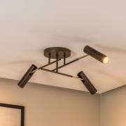 Axion loftlampe, 3 lyskilder, titanfarvet, stål