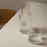 ferm LIVING karaflesæt Ripple Small, klart, glas, 2 dele