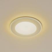 Lindby LED indbygningslampe Toka, 6,5 W, hvid, plast, CCT