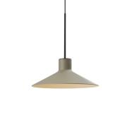 Bover LED-hængelampe Platet, sort/olivengrå, 20 cm