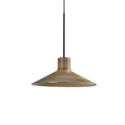 Bover LED-hængelampe Platet, sort/messingfarvet