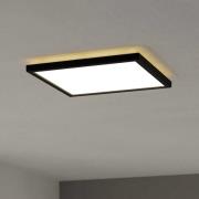 EGLO connect LED-loftlampe Rovito-Z, sort, 29 x 29 cm
