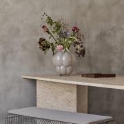 AYTM Uva-vase, Ø 20 cm, duegrå, glas, mundblæst