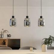 EGLO connect LED-hængelampe Molochio-Z, 3 lyskilder, sort, klar