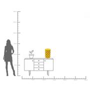 KARE Vase Lemon Juice, højde 43 cm, Ø 26 cm, porcelæn, gul