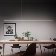 Quitani LED-pendellampe Margita, længde 148 cm, sølv