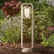 Lucande vejlampe Chandan, 90 cm, beige, metal, IP54