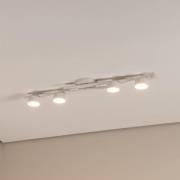 Loftlampe Fragment, hvid, længde 86 cm, metal, 4 lyskilder.