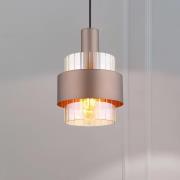 Milley hængelampe, Ø 19 cm, bronzefarvet, metal