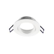 Samsola forsænket loftlampe, hvid, Ø 8 cm, metal