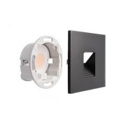 LED-vægindbygningslampe SET Alwaid sort 8 x 8 cm niveau 2.700K
