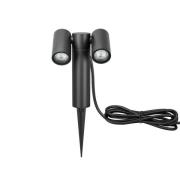 Spot med jordspyd CMD 9089, antracit, længde 17 cm, IP65, 2 lyskilder