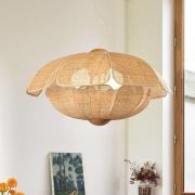 MARKET SET hængelampe Coquillage, 70 cm, naturfarvet, rattan