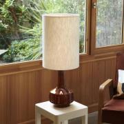 MARKET SET bordlampe Jimmy, brun/beige, højde 83 cm