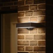 Udendørs LED-væglampe Monay Square, sort, IP44