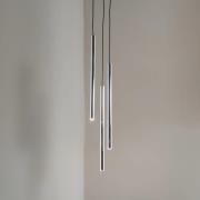 Hængelampe Sopel Lux, 3 lyskilder, rund, sort/sølv, G9