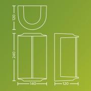 Philips udendørs LED-væglampe Reese UE, antracit, aluminium, IP44