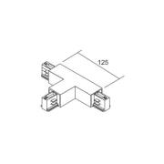 Ivela T-forbindelsesstykke LKM DALI, sort, leder til højre, 3-faset