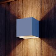 Calex LED-udendørs væglampe med batteri og sensor Volterra, hvid, IP44