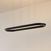 Lucande Smart LED-hængelampe Melinay, sort, CCT, Tuya