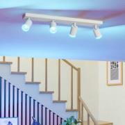 EGLO connect Smart LED-spot Melitello-Z, 4 lyskilder, hvid