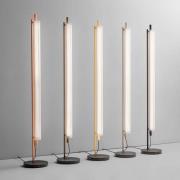 OLEV LED-gulvlampe TRISEL, titan, metal, 2.700 K, dæmpbar