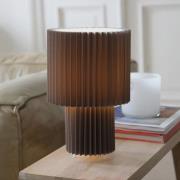 Markslöjd bordlampe Catis, grå, 32 cm høj, tekstil, E27