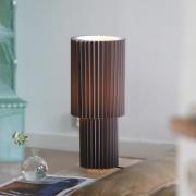 Markslöjd bordlampe Catis, grå, 45 cm høj, tekstil, E27