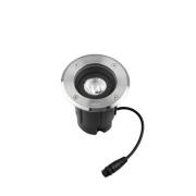 LEDS-C4 LED nedgravningslampe Gea Easy, 830, grå, Ø 12,5 cm